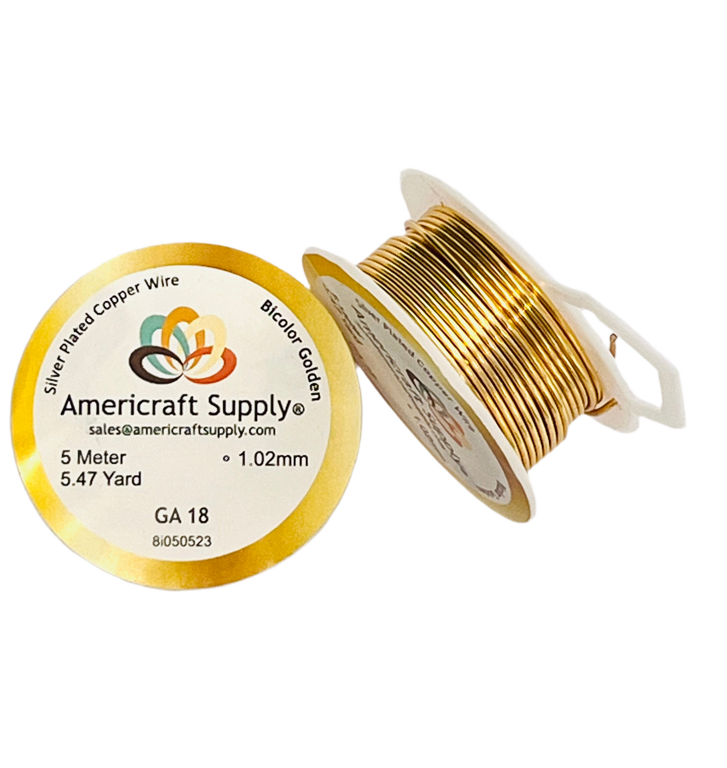 Alambre/ Hilo Color Bicolor (Dorado/Dorado light) GA 18