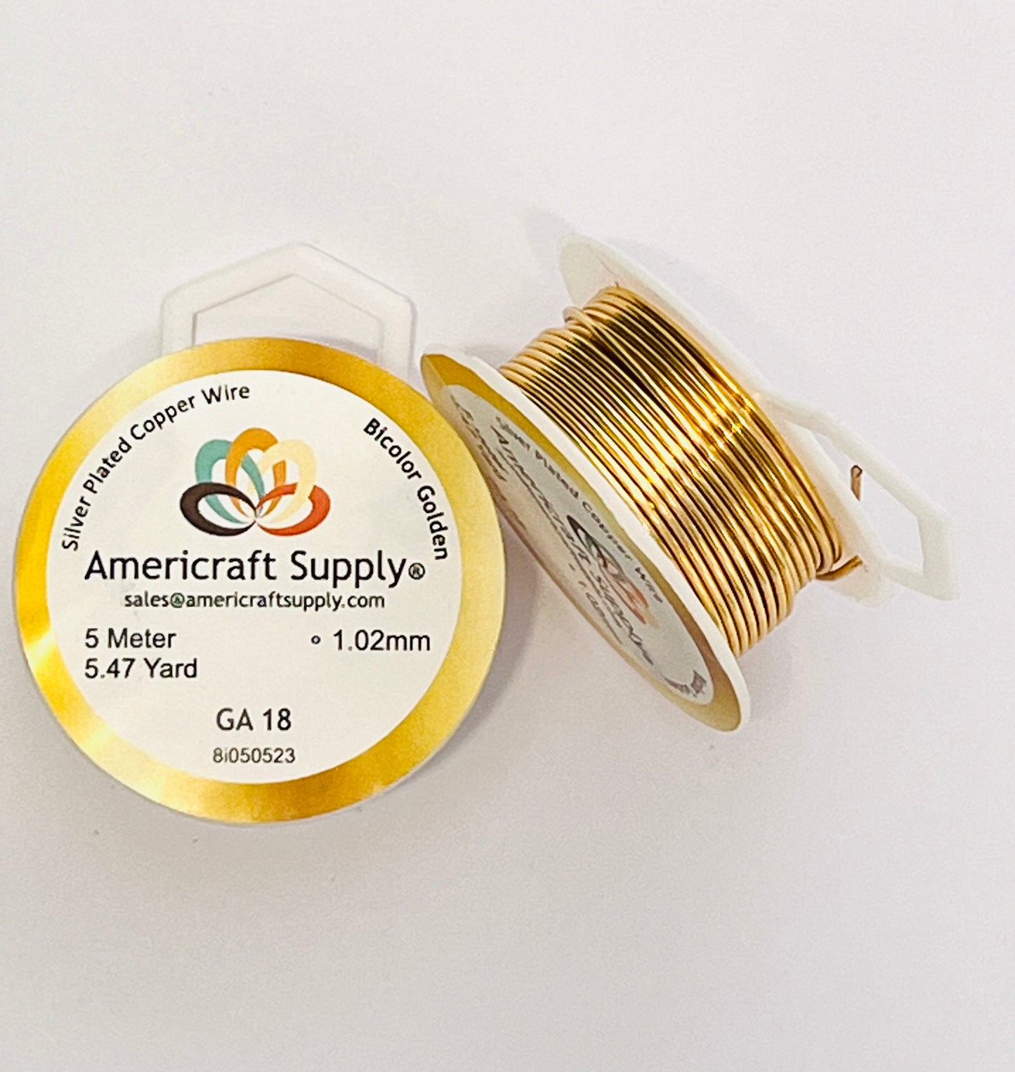 Alambre/ Hilo Color Bicolor (Dorado/Dorado light) GA 18
