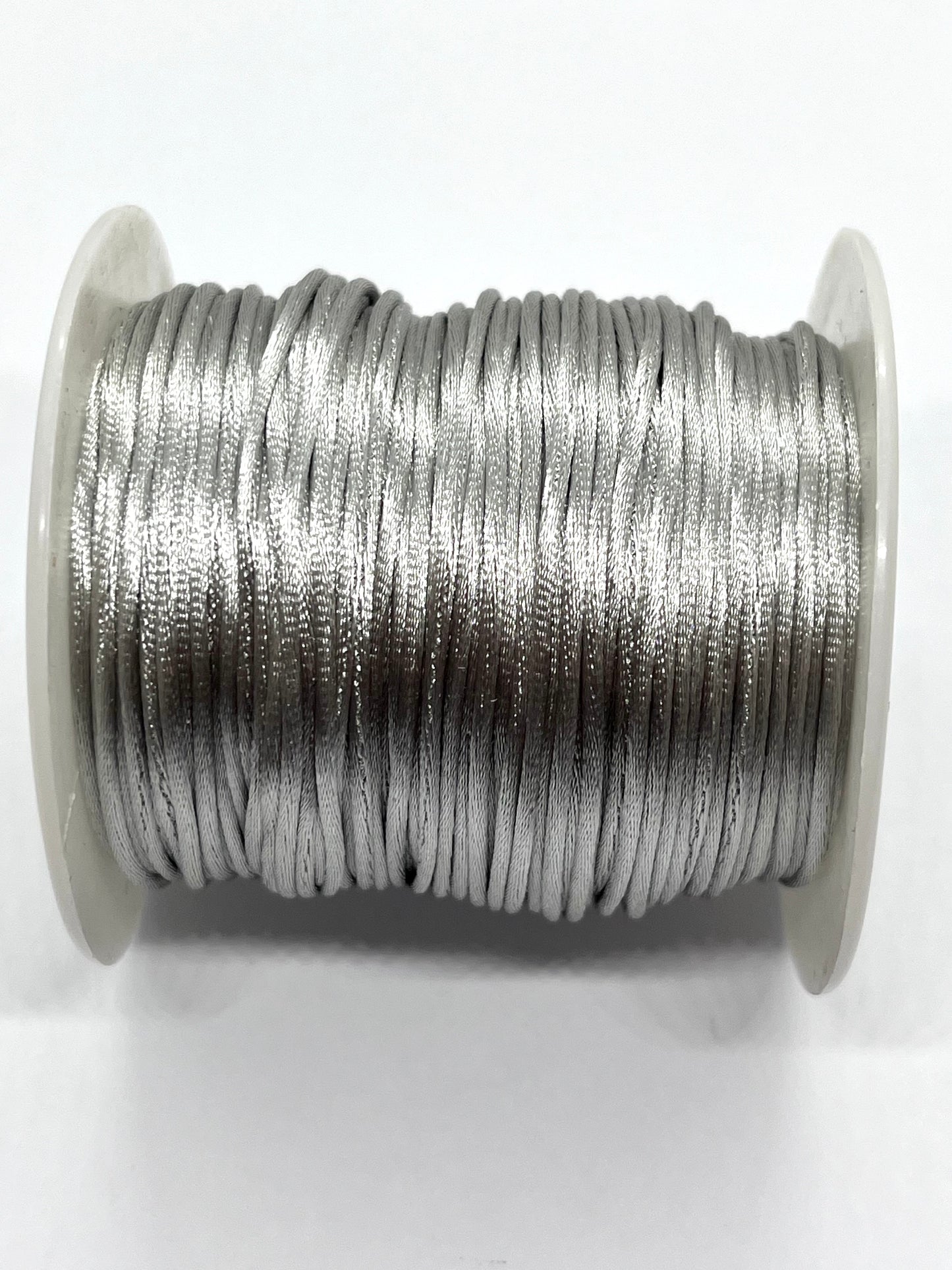 Cordón Cola de Ratón Plateado 1,5mm