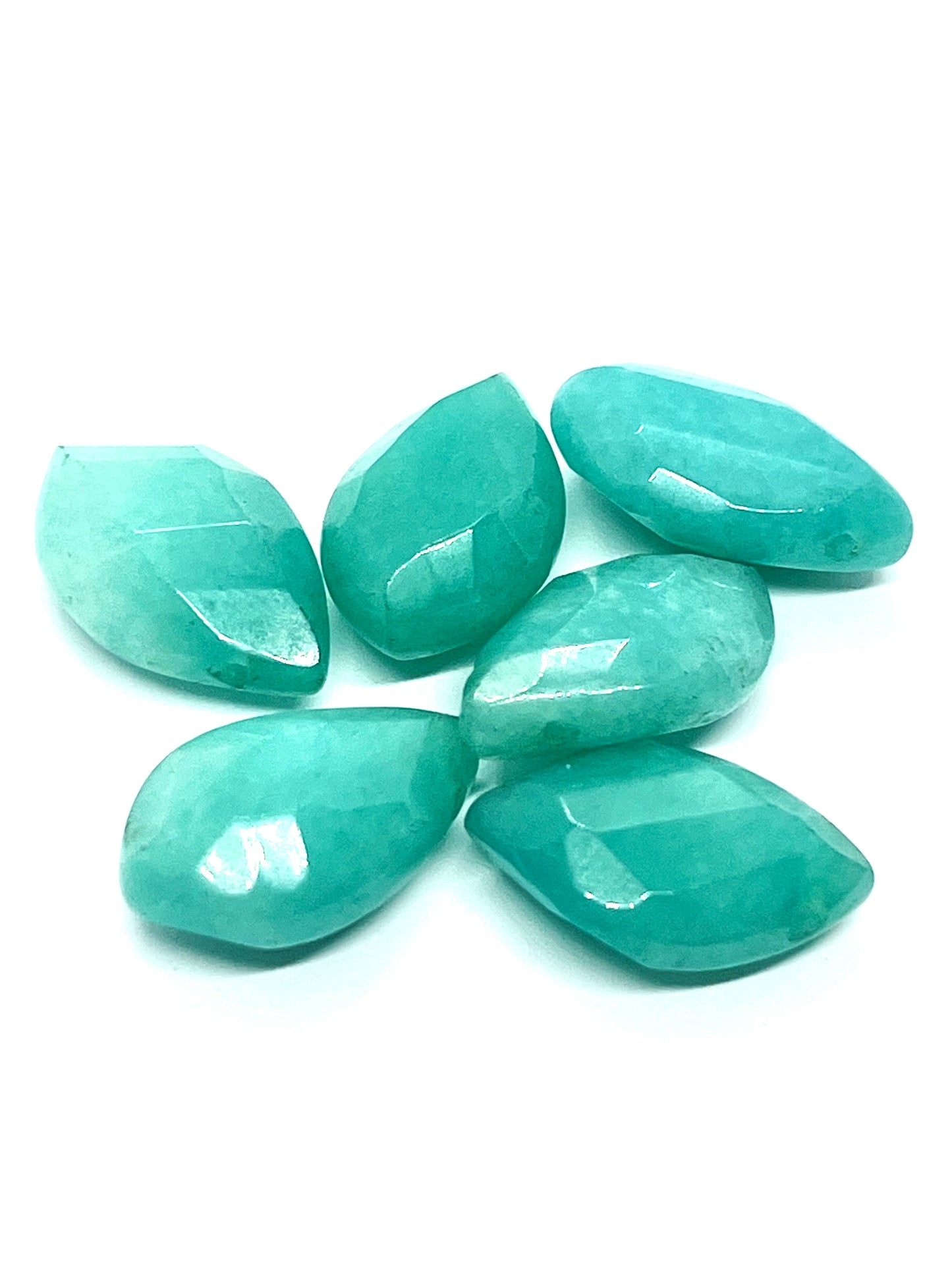 Gotas de piedra Facetada (6 unidades)