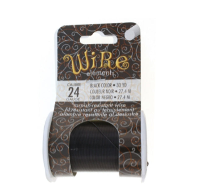 Alambre color Negro #24