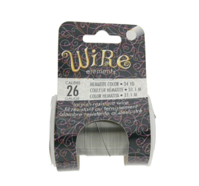 Alambre color Hematite #26