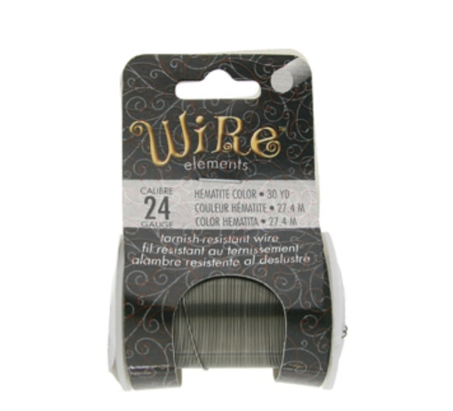 Alambre color Hematite #24