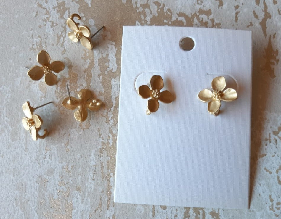 Bases Pendientes Flor (2 pares)