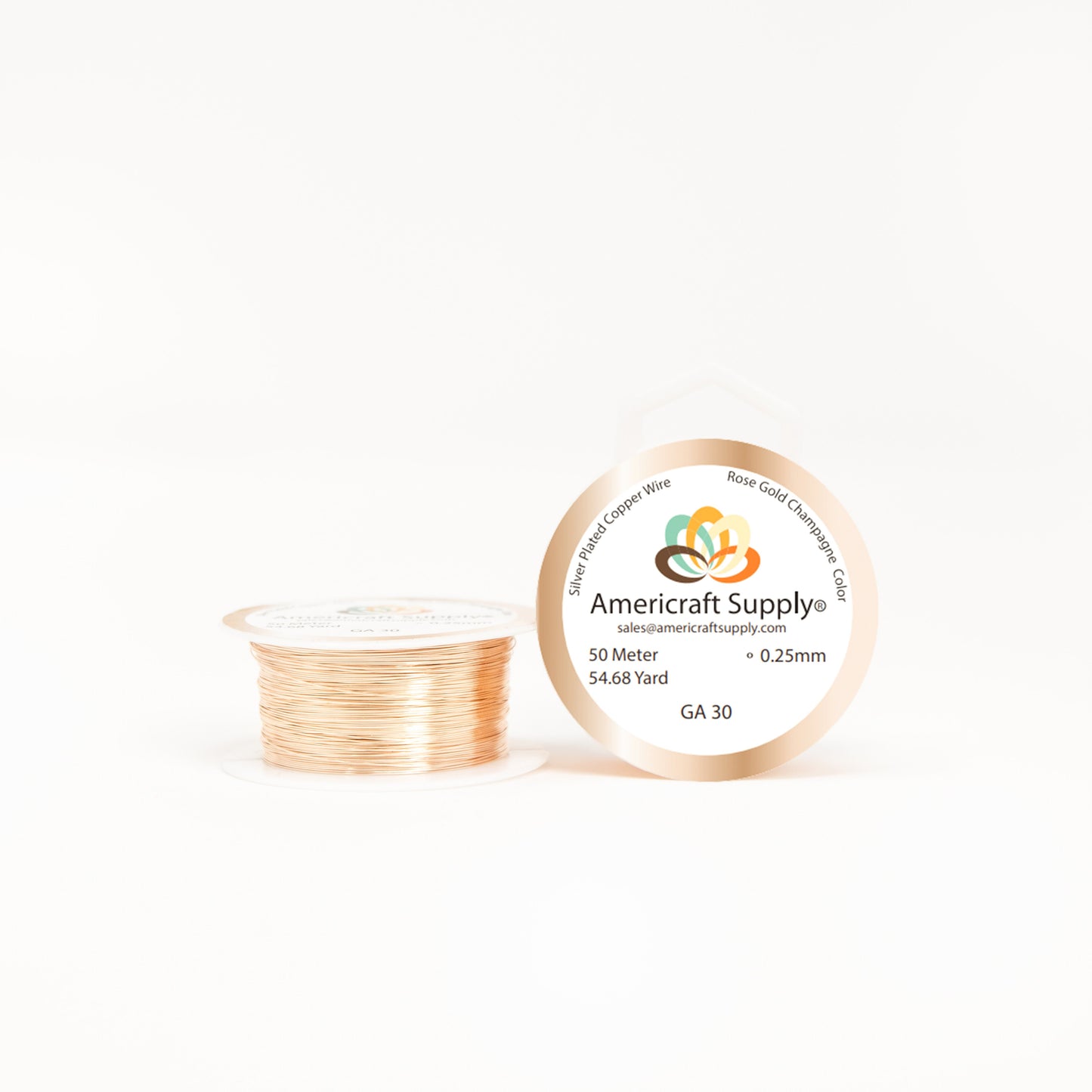 Alambre/ Hilo Color Oro Rosado GA 30