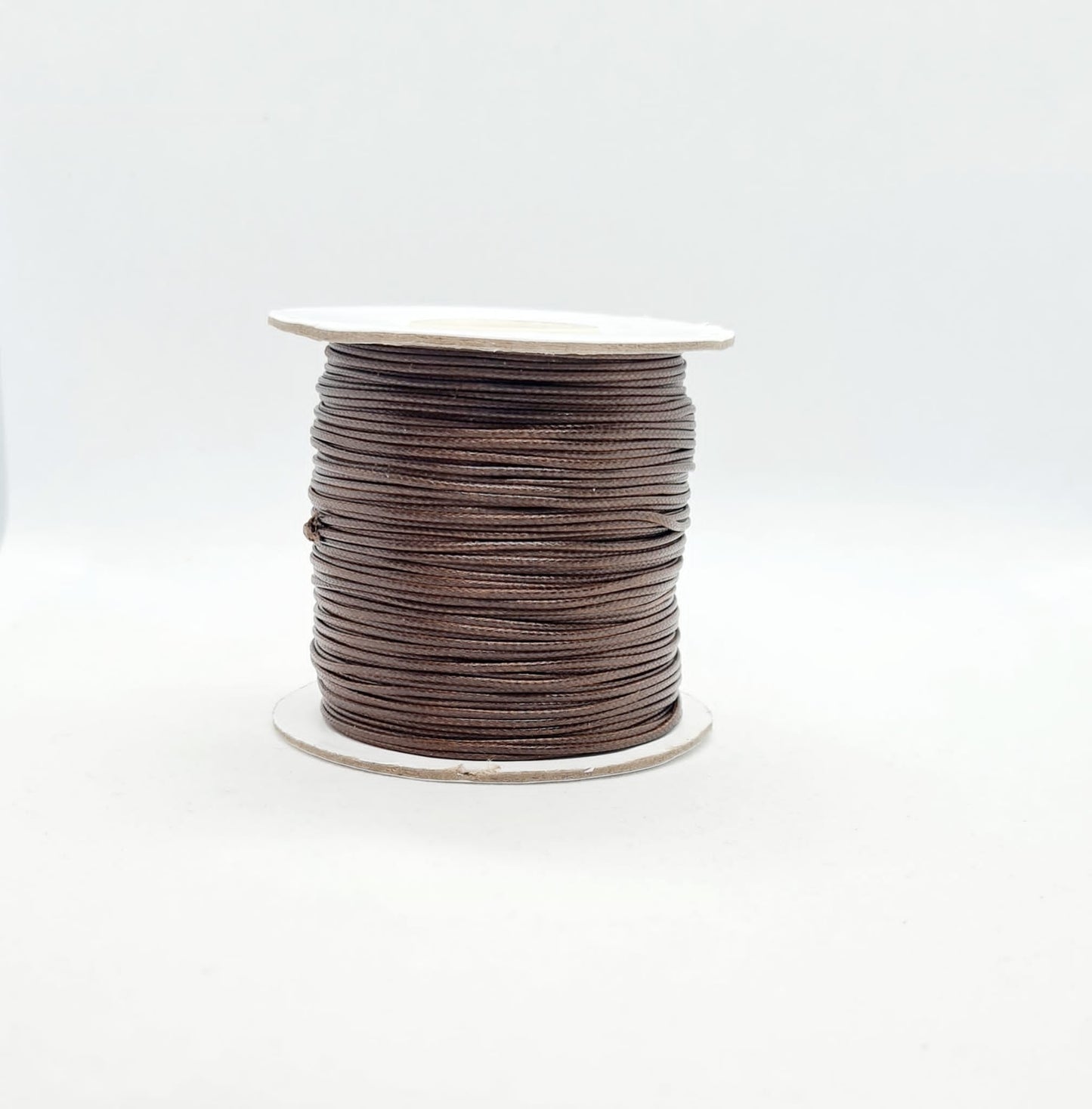 Rollo Cordón Encerado Coreano Marrón 1mm