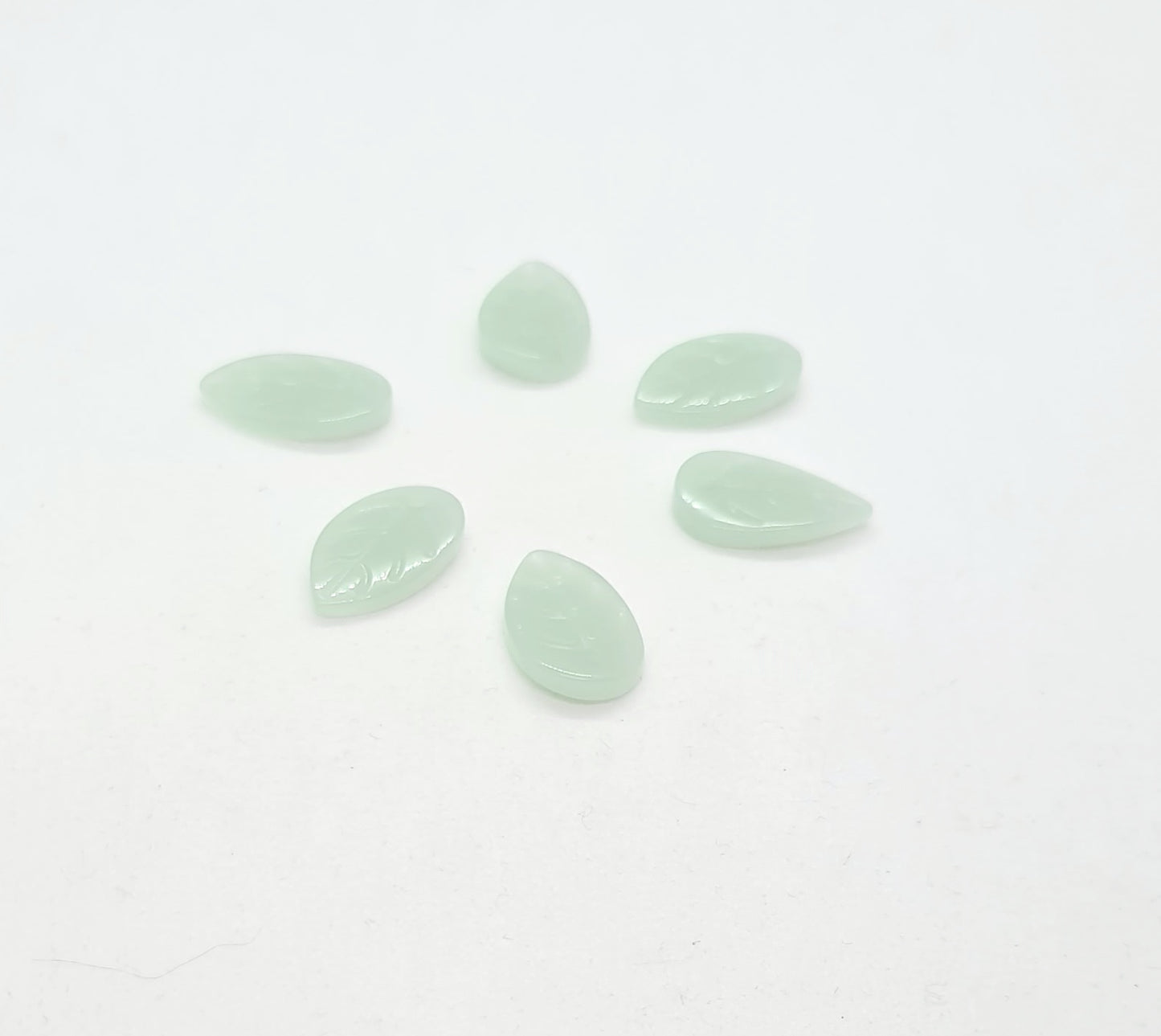 Colgante Hojas de Cristal (dijes)