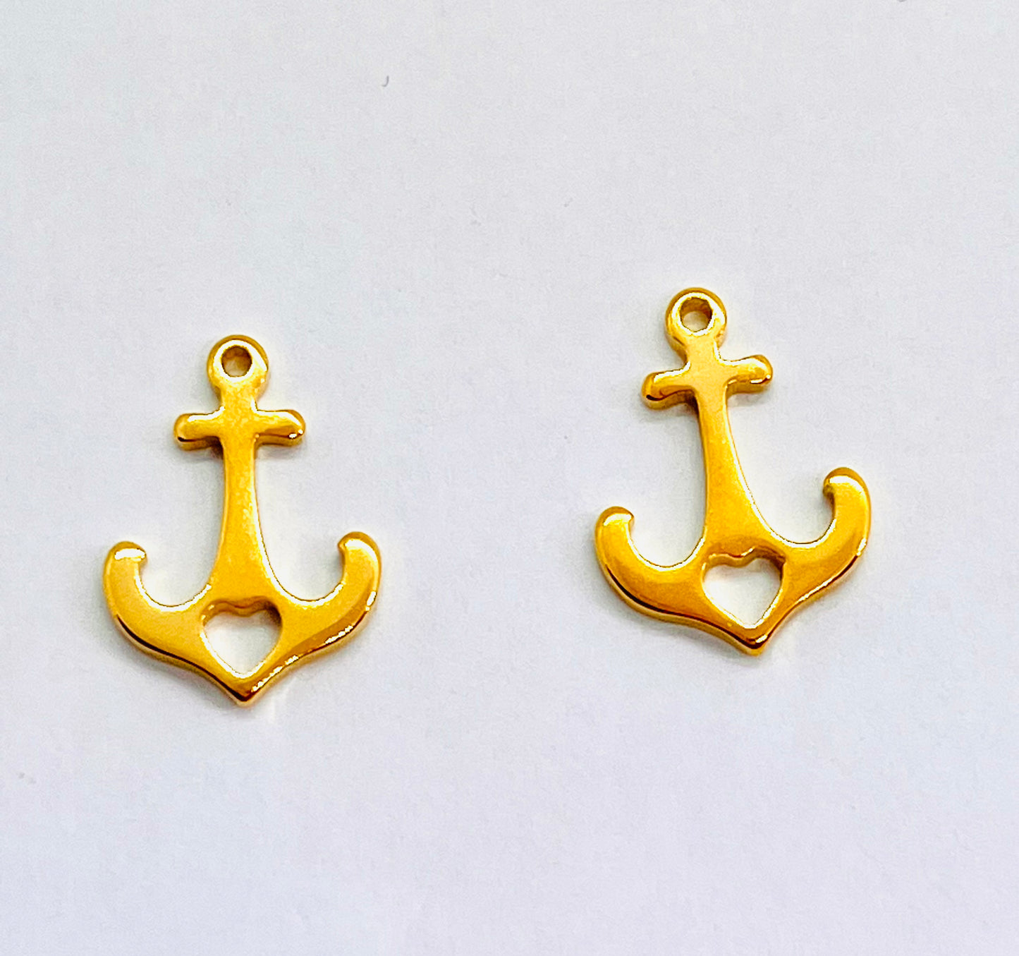 Colgante Ancla con Corazón (par)