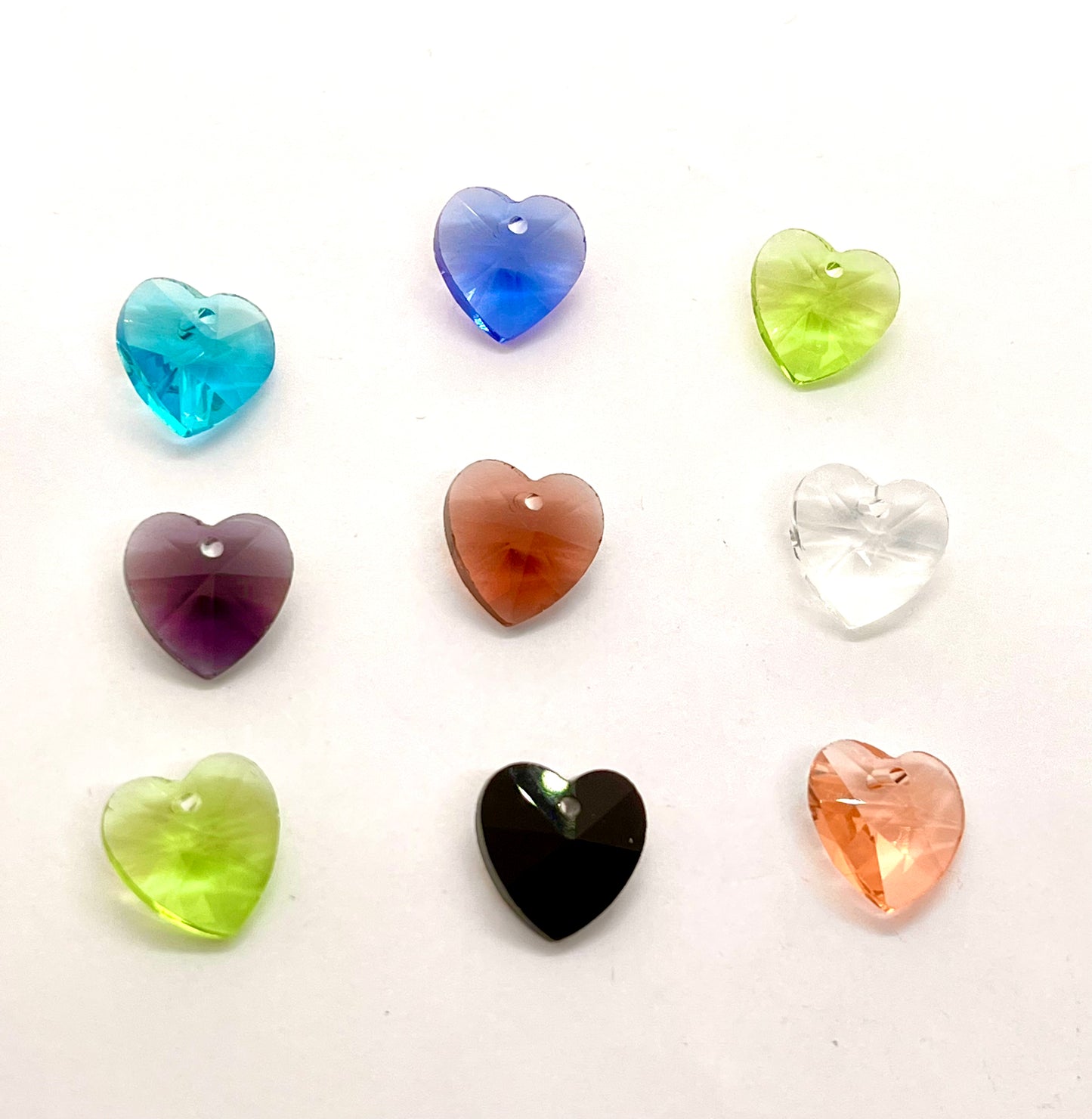 Colgante Corazón de Cristal Multicolor