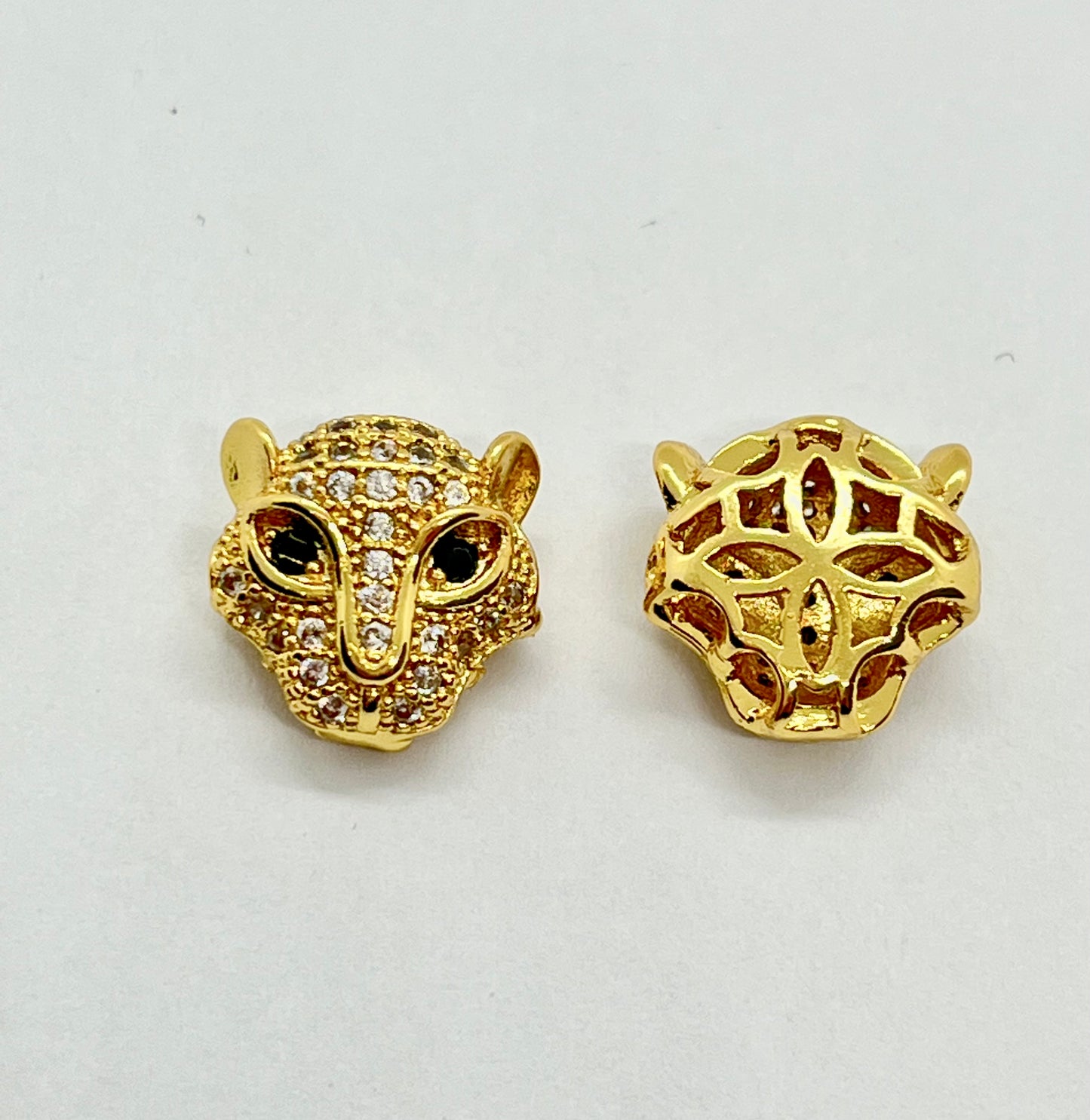 Colgante mini cabeza de leopardo (unidad)