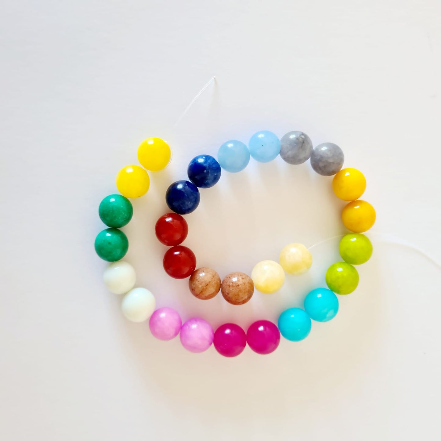 Jade liso multicolor 12mm