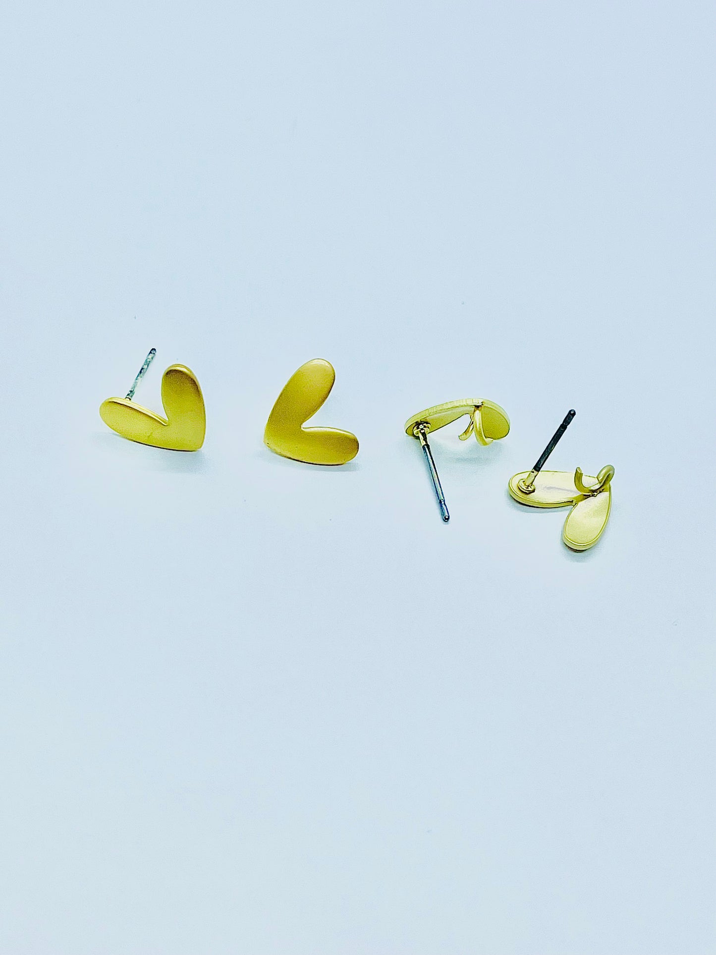 Base pendientes (2 pares) corazón pequeño
