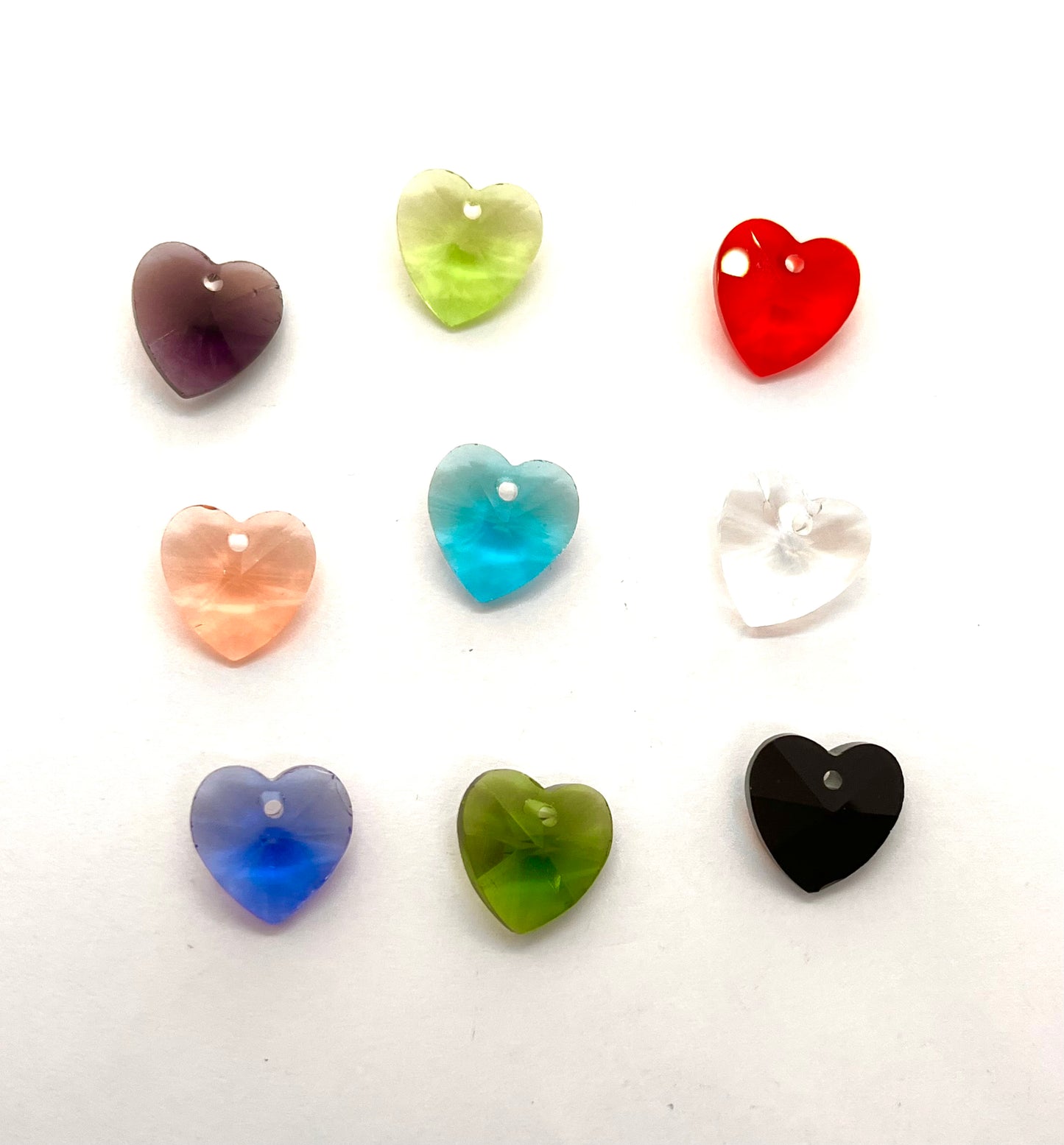 Colgante Corazón de Cristal Multicolor