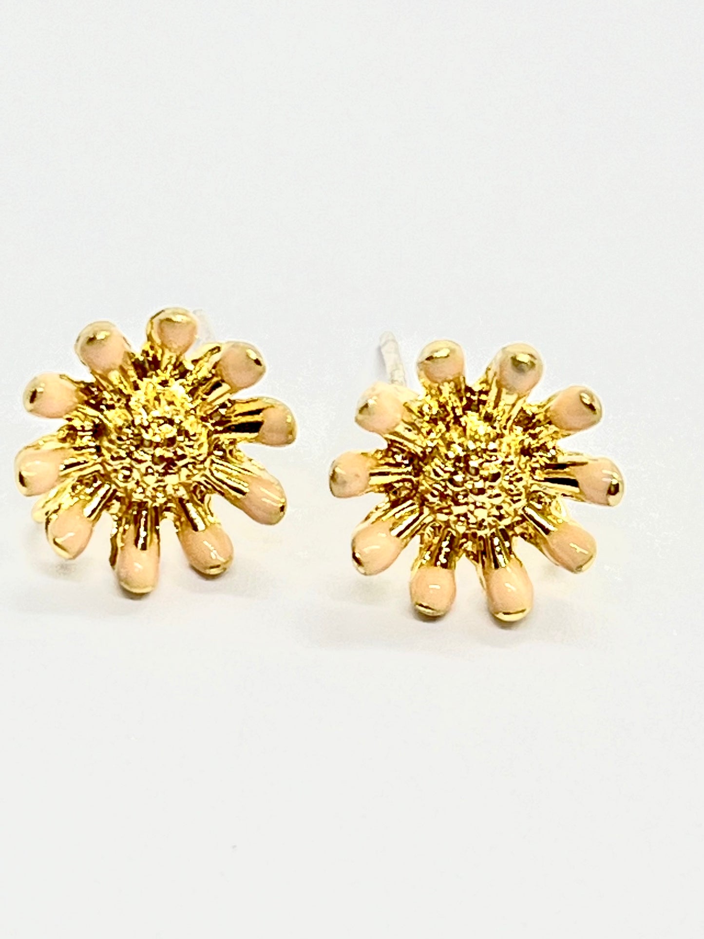 Base pendiente (2 pares) Flor con Esmalte
