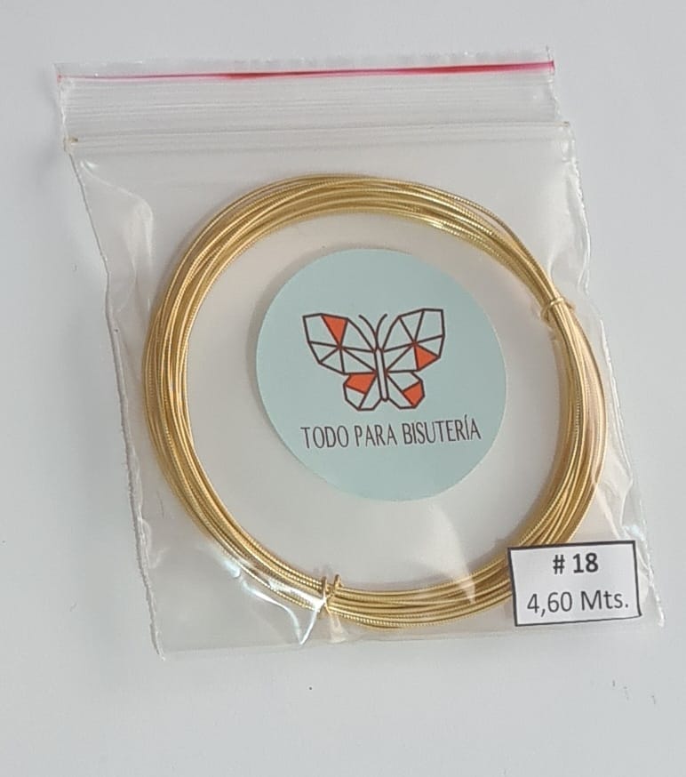 ALAMBRE TEXTURIZADO #18 DORADO   (DIAMANTADO)