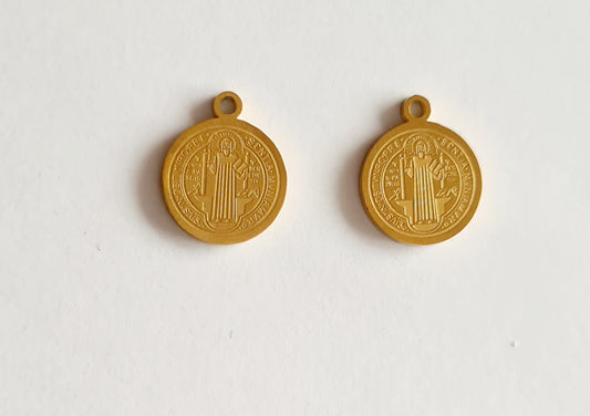 Medalla San Benito 12mm (2 unidades)