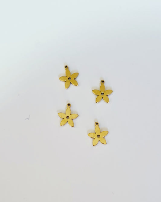 Colgante mini flor 5 pétalos (4 unidades)*