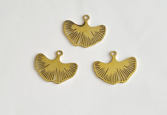 Colgante (3 unidades) Hoja Ginkgo