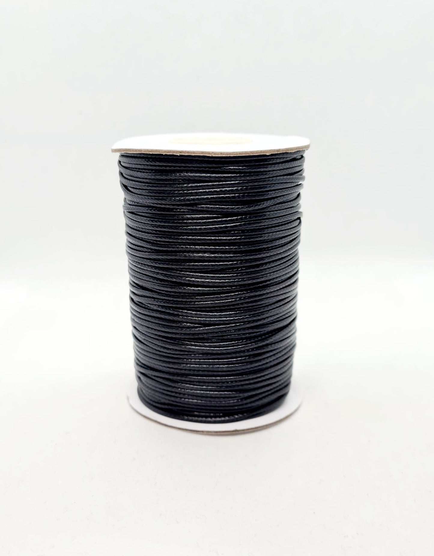 Rollo  Cordón  Encerado Coreano  Negro 1,5mm