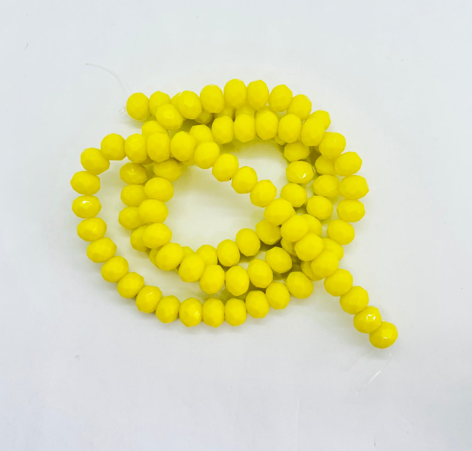 CCR605 - 10 Hebras De Vidrio Facetado Checo Rondelle Abalorio Sueltas