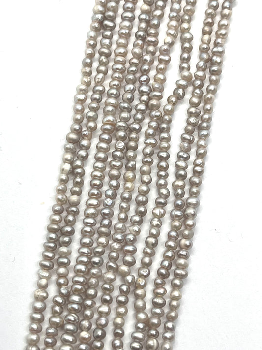 Perlas grises 3mm Aprox